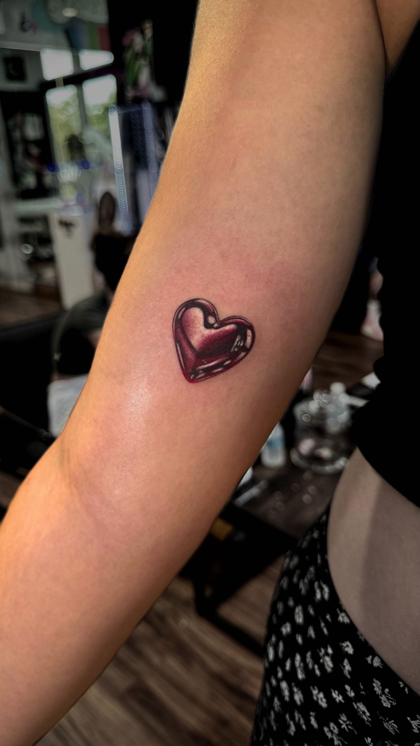 Tatuaje Microrealismo corazon 3D