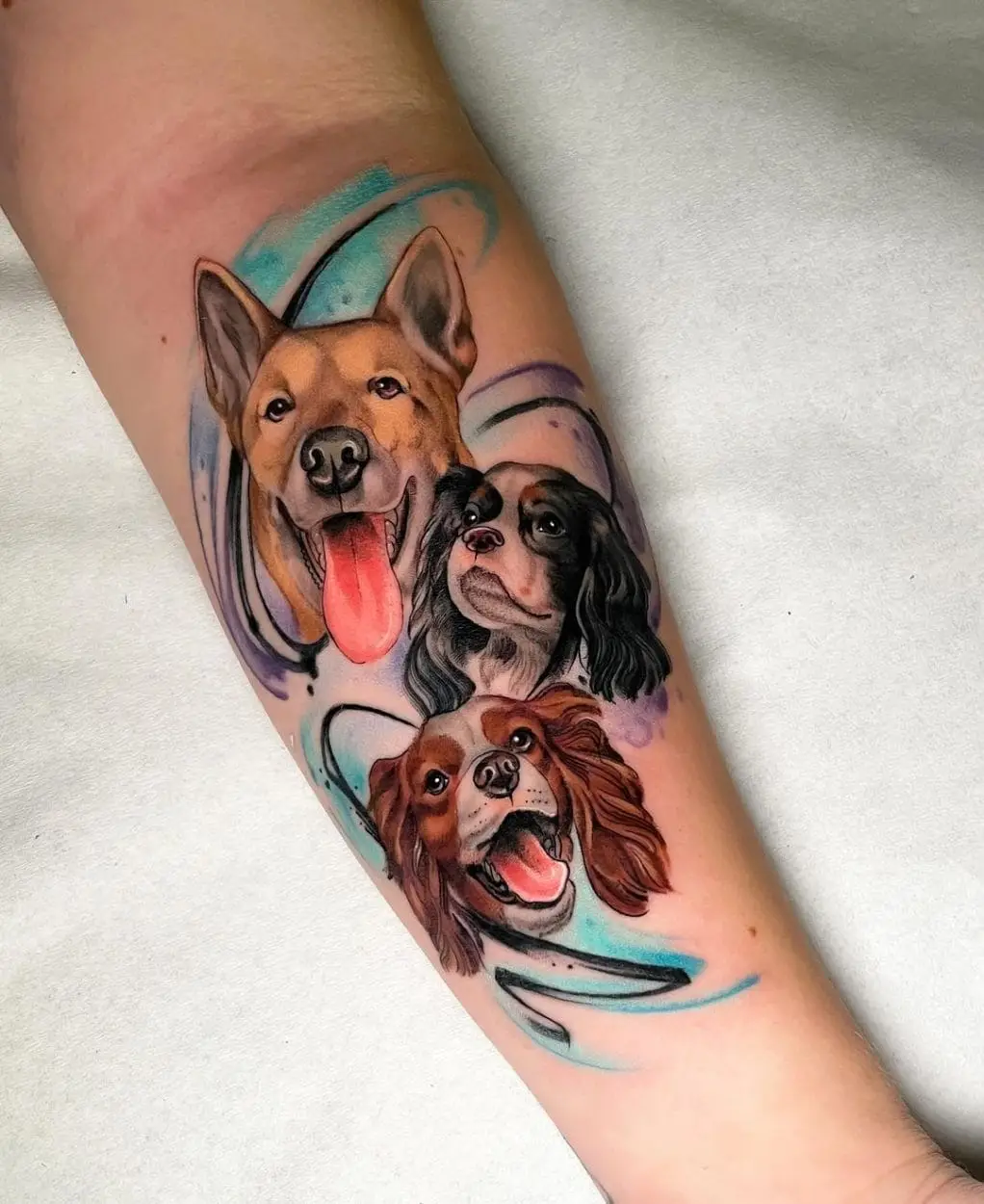 Tatuaje Caracteristicas Microrealismo perros a color