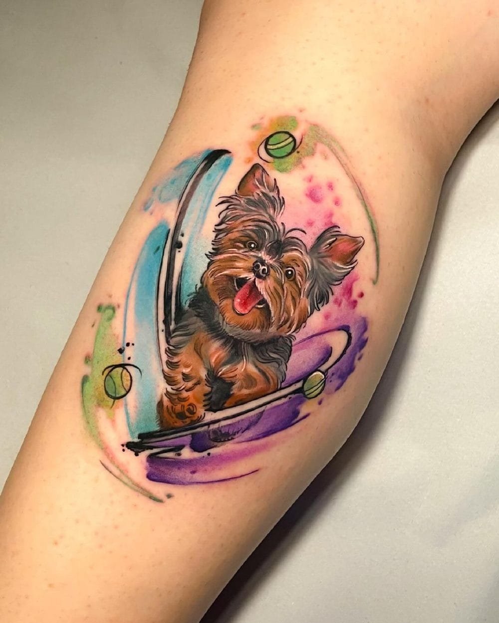 Tatuaje Perro trotando